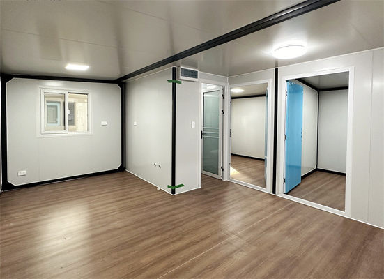 20 Fuß grau erweitert Containerhaus mit Stahltür für Hotel