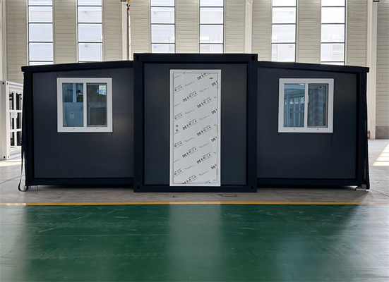 20 Fuß grau erweitert Containerhaus mit Stahltür für Hotel