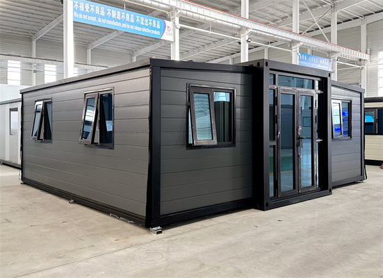 20 Fuß grauer geschnitzter Brett Expansion Containerhaus