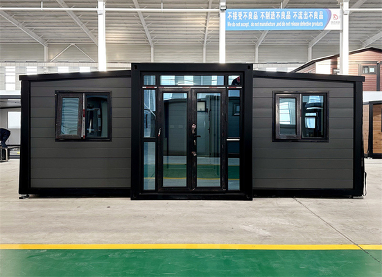 20 Fuß grauer geschnitzter Brett Expansion Containerhaus