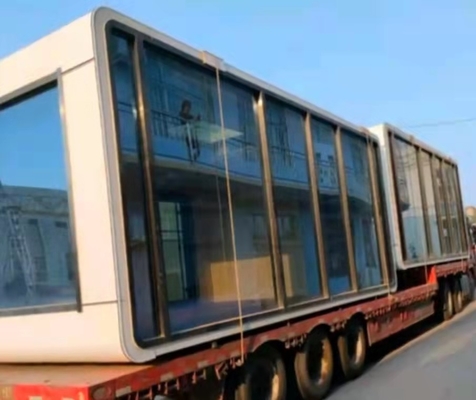 Weiße abnehmbare zusammenklappbare Behälter-Häuser Grey Prefab Folding Container Houses