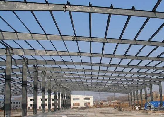 Industrielle Stahlkonstruktions-errichtende vorfabrizierte Werkstatt Q355 Q235