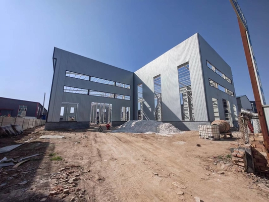Gemalte vorfabrizierte Stahlrahmen-industrielle chemische Stahlkonstruktions-Werkstatt