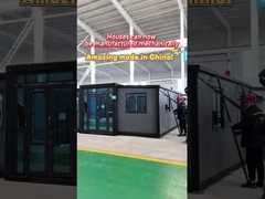 20 Fuß grau erweitert Containerhaus mit Stahltür für Hotel