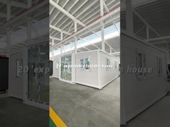 20 Fuß Ivory weißer erweiterter Containerhaus mit Bad